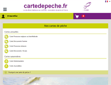 Tablet Screenshot of cartedepeche.fr